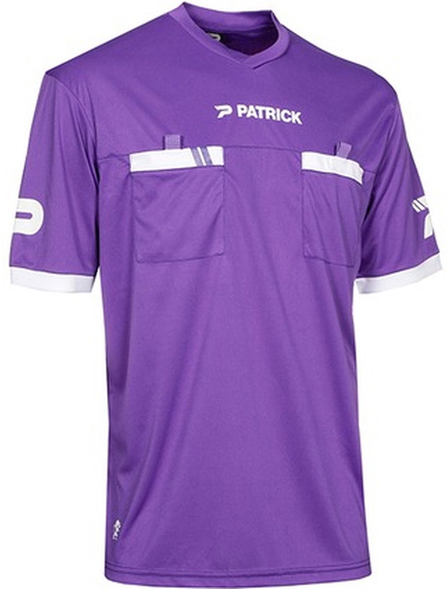 Patrick Scheidsrechtersshirt Korte Mouw Heren - Paars | Maat: S