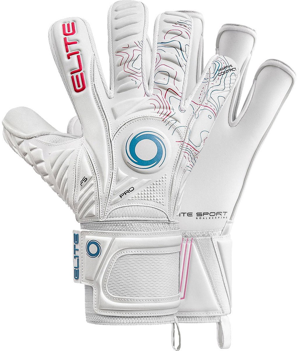Elite Sport Pulsar Keepershandschoenen - Wit / Blauw / Rood | Maat: 9