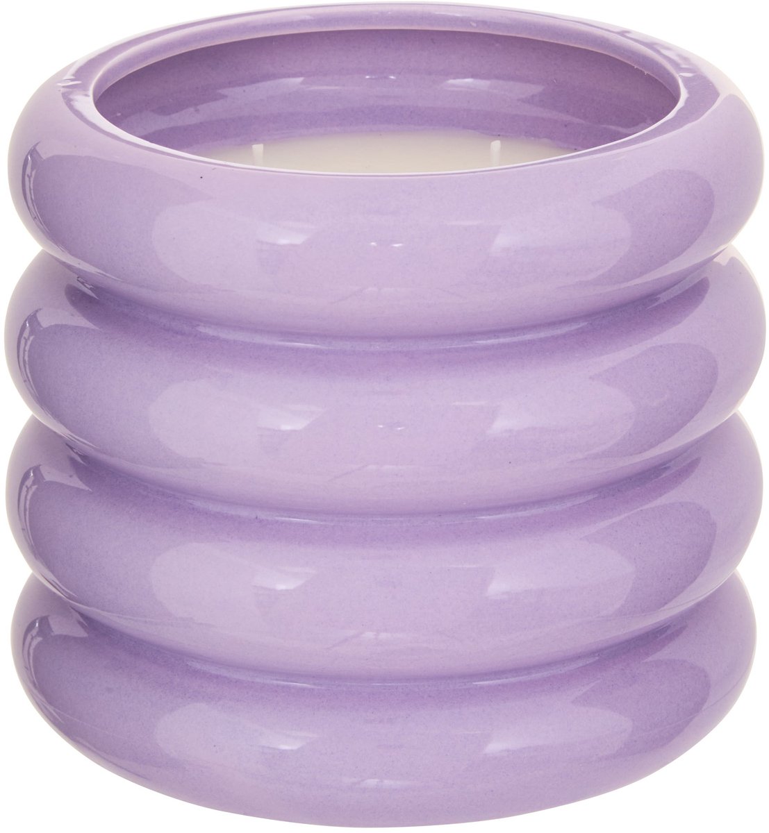Atmosphera Poolside Geurkaars in keramieken pot - Ø17xH15cm - 850g - Brandtijd 45u - Paars