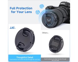 Lensdop - Camera Bescherming - Objectief Beschermen - Met Touwtje Gat - 52 mm - Zwart