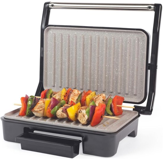 RONN® Contactgrill Met Uitneembare Platen - Contactgrill - Multi Grill - Zwart - 27cm x 9cm x 23cm