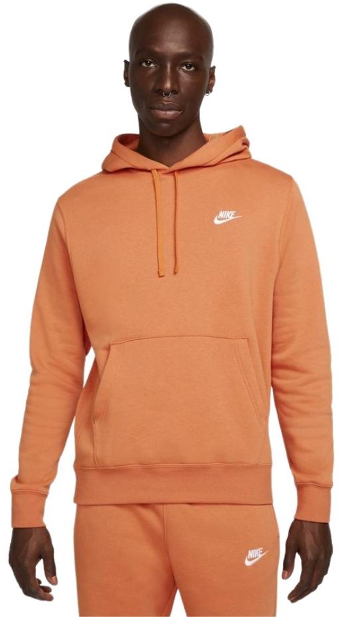 Nike Sportswear Club Hoodie Po Bb Heren Trui Oranje