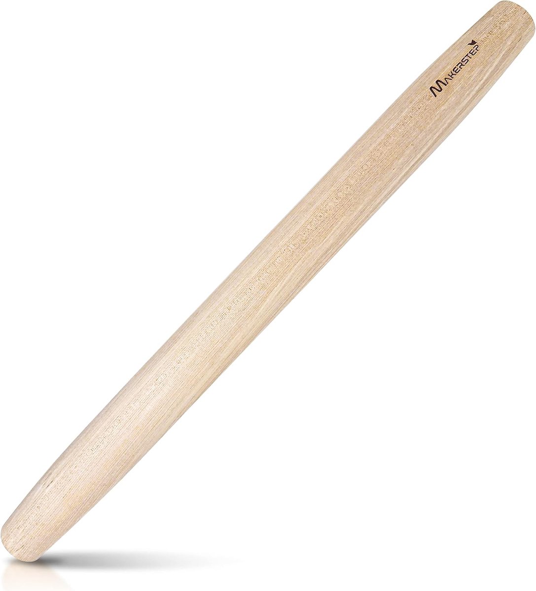 Deegroller Hout - Bakrol - Bakken Taart Koekjes - Glad Antikleefoppervlak - 17 Inch - Natuurlijk