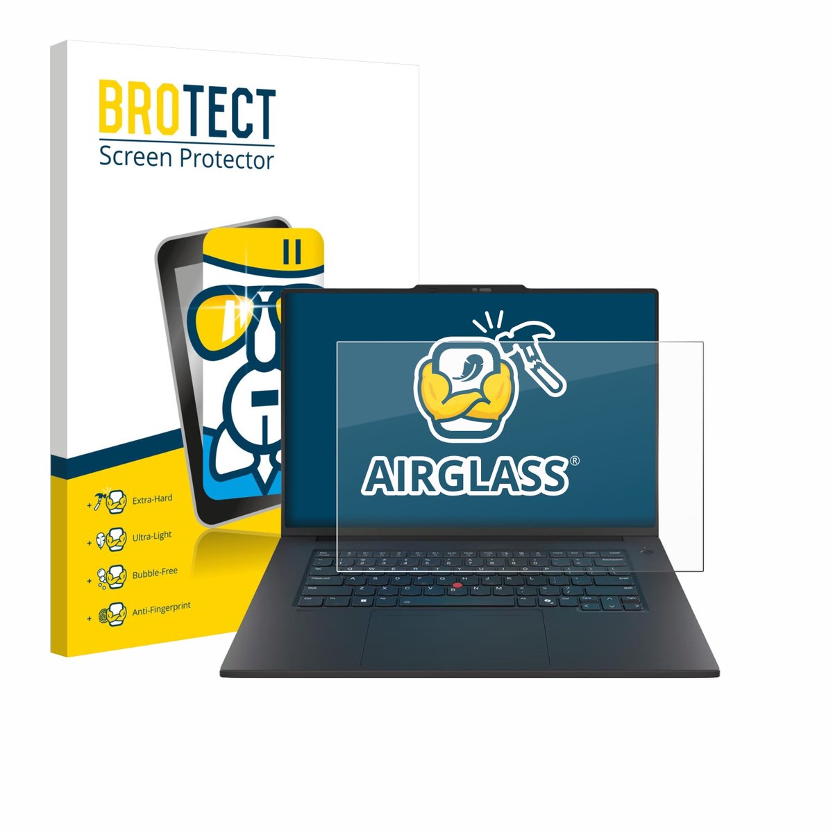 Screenprotector voor Lenovo ThinkPad P1 Gen 8 16" Beschermglas transparant