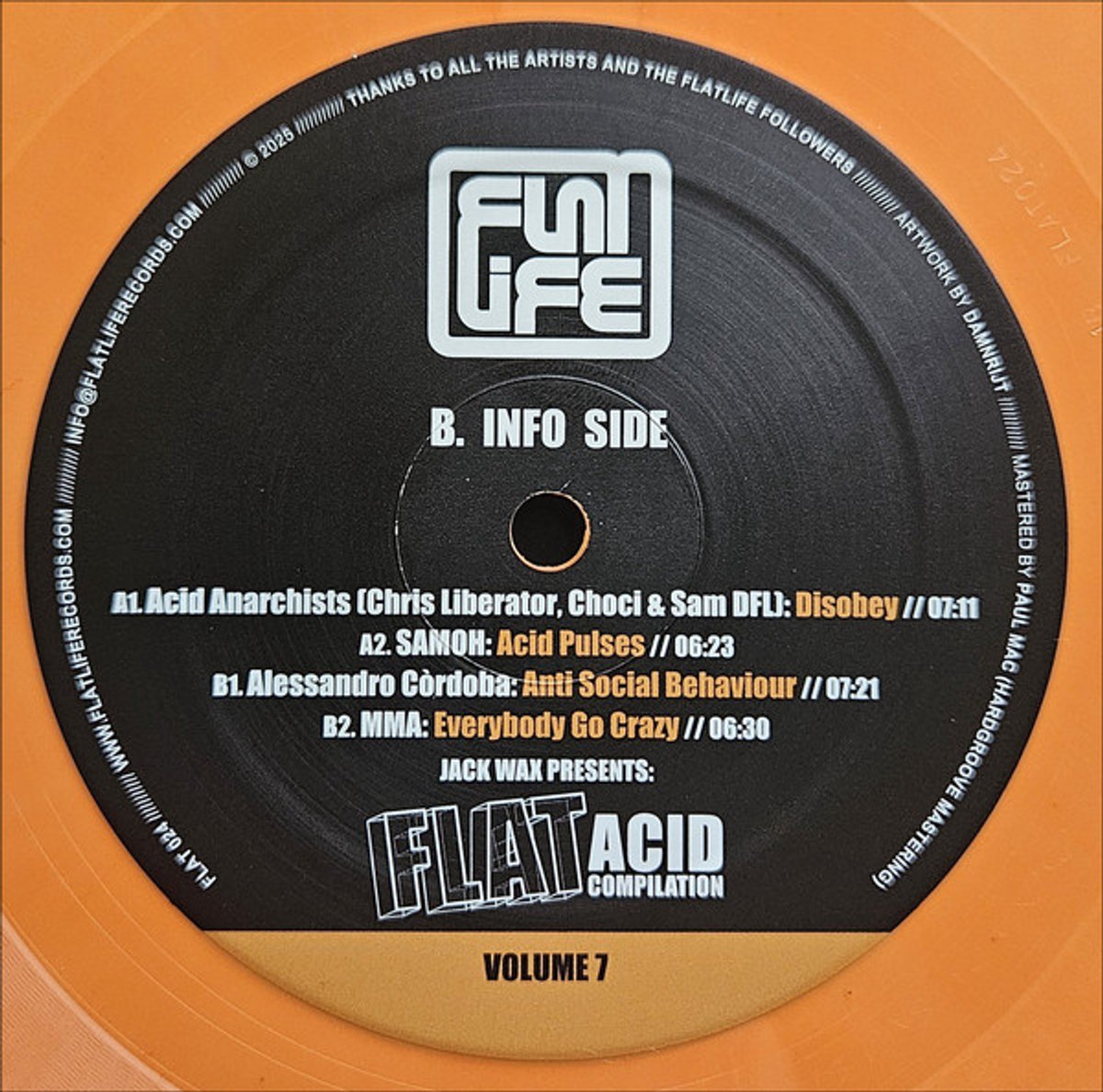 Various - Jack Wax Presents "flat Acid Compilation" Volume 7