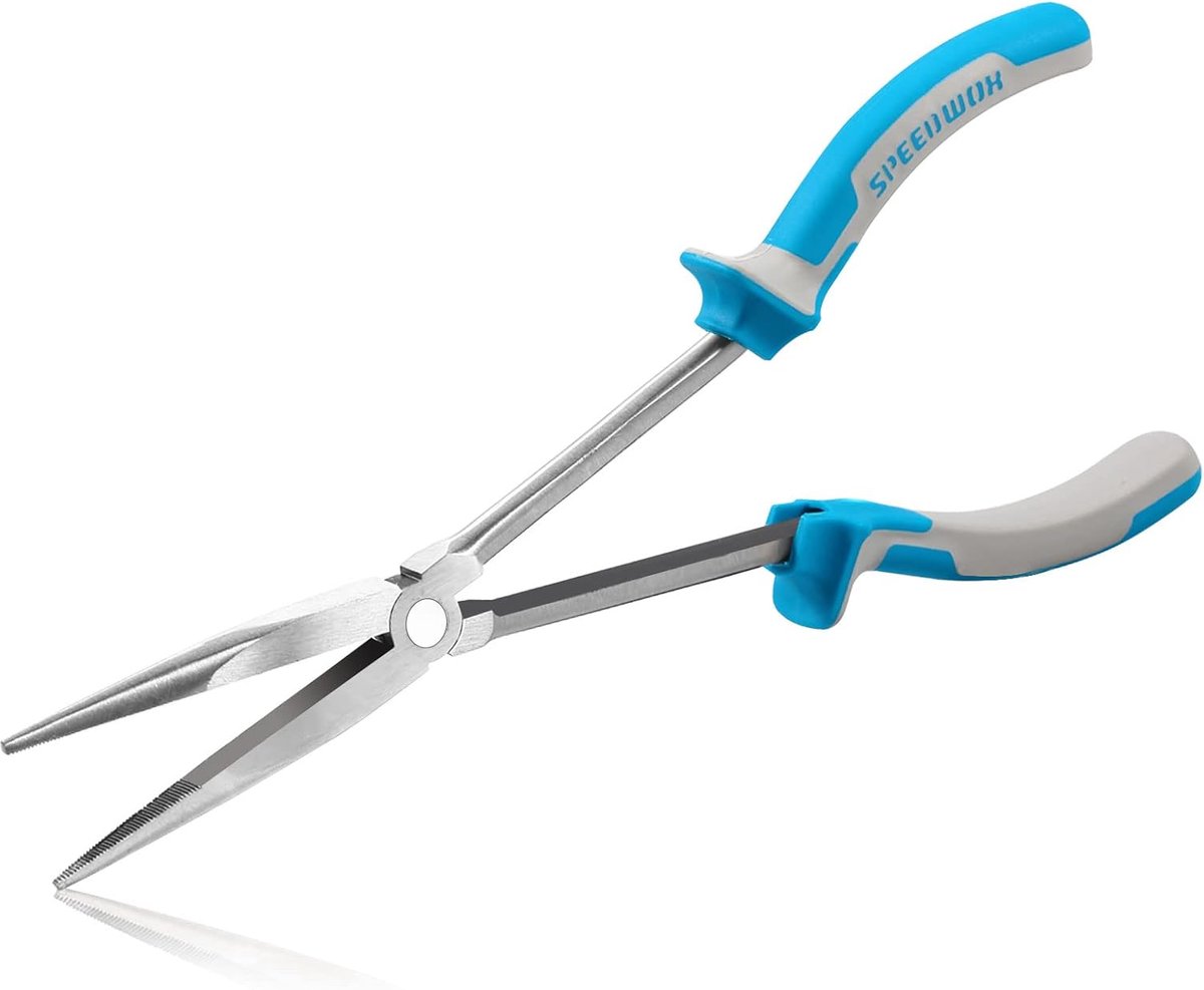 Punttang - Lange Neus Tang - Precisiewerk Grijpen - Extra Lange Bereik - 285 mm