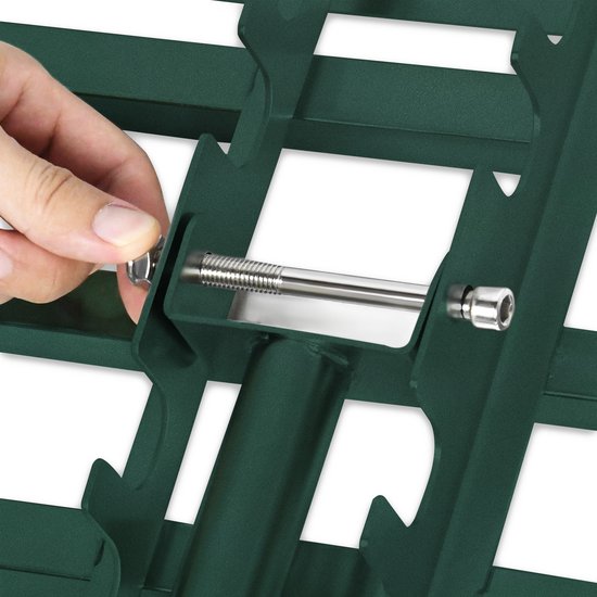 Grastrimmer Hark, Egaliseerhark, Gras leveler, Golf Grashark met Handvat voor het Egaliseren van Grasoppervlakken 50x25cm, Groen — afbeelding 3