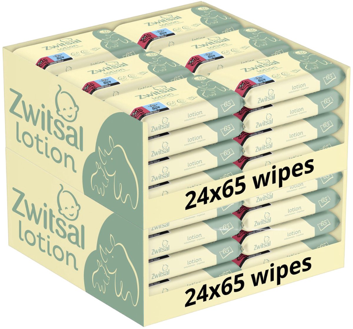 Bol.com Zwitsal - Billendoekjes Lotion - Alcoholvrij - 3120 Babydoekjes - 48 x 65 - Mega Voordeelbox aanbieding