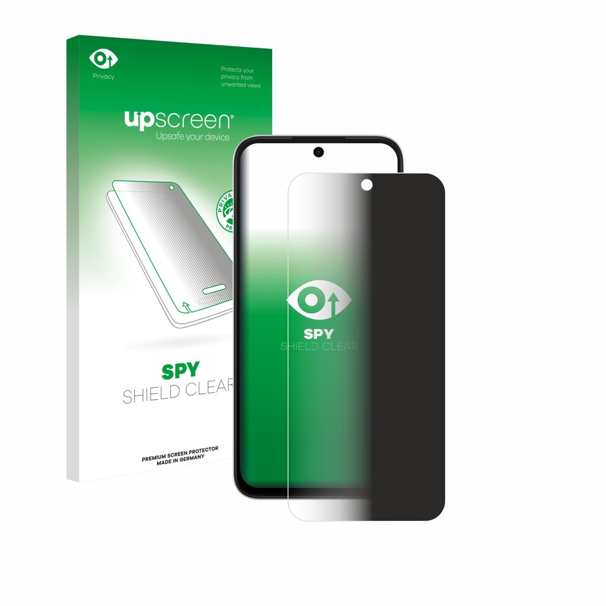 upscreen - privacy screenprotector voor Oppo A6s 4G - Folie Beschermfolie Blauwlichtfilter