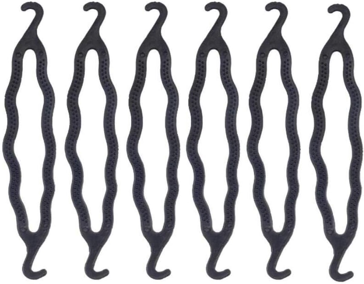 Haarspelden Set - Krulspelden Knopen - Haar Styling - Dubbele Haak Ontwerp - 28 x 100 mm - Zwart