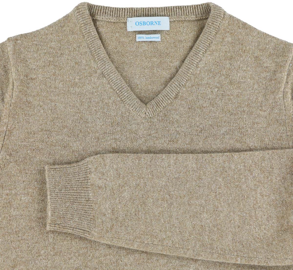 Osborne Knitwear Trui met V hals - Dames - Lamswol - Colt - S