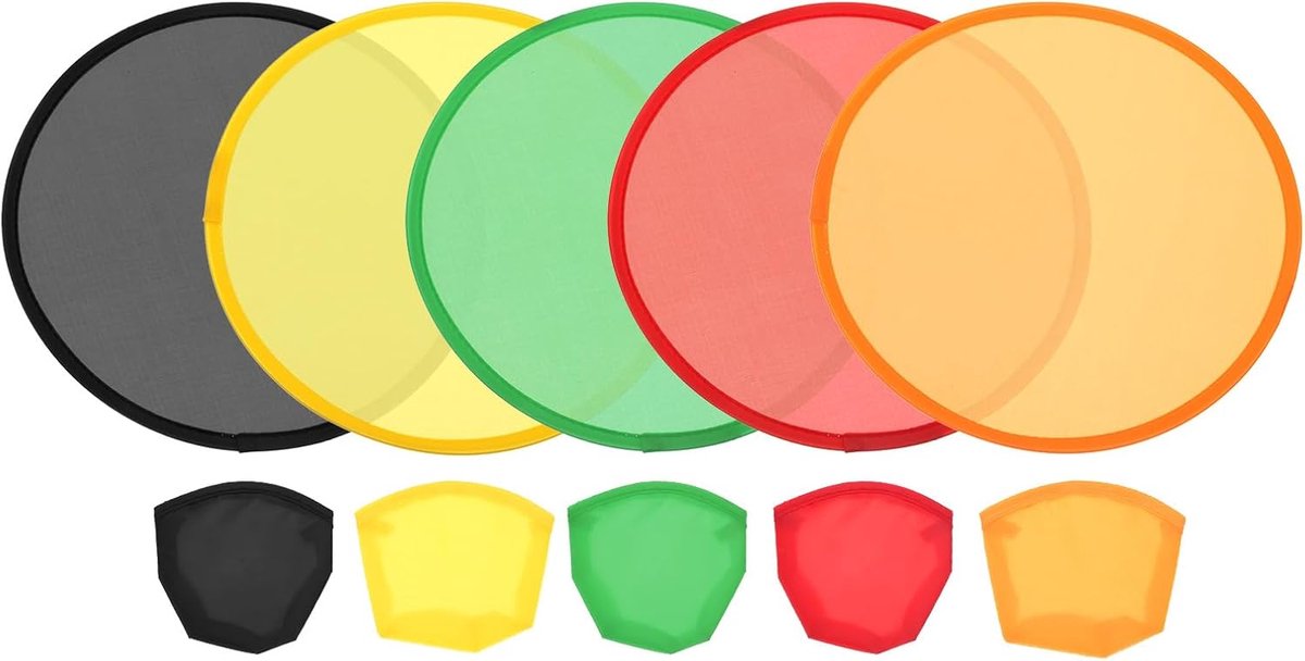 Vliegende Schijven Set - Frisbees voor Buiten - Strand en Park - Opvouwbaar en Compact - 10 Inch Diameter