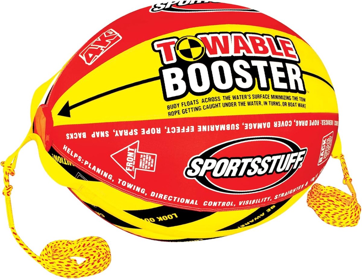 Sleepkabel Booster Bal - Watersport Touw - Waterskiën en Wakeboarden - Verhoogt Touw en Zichtbaarheid - 60 Voet Lengte