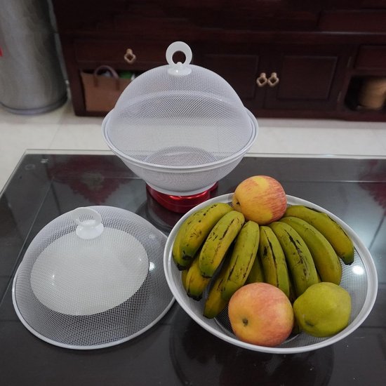 Fruitmand Met Vliegenkap - Fruitschaal - Fruitbowl - fruitaccessoire — afbeelding 3
