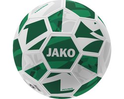 Jako River (Size 4) Trainingsbal - Wit / Groen | Maat: 4