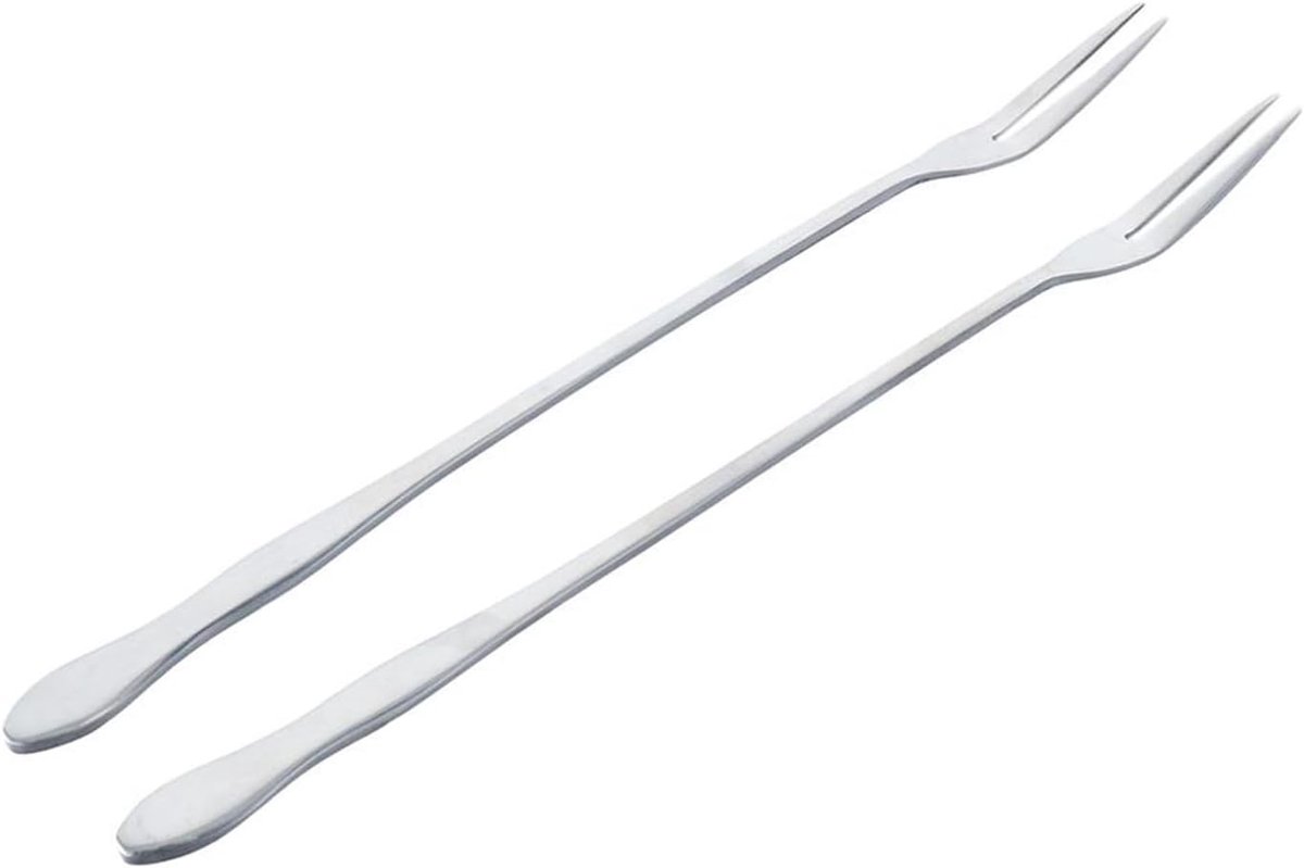 Augurk Vorken - Olijf Grijper - Potten Openen - Roestvrij Staal - 20 Cm Lengte - Zilver