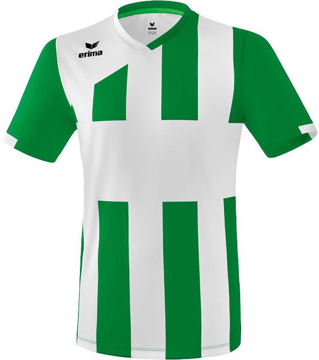 Erima Siena 3.0 Shirt Korte Mouw Heren - Smaragd / Wit | Maat: L