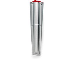 Metalen Grondanker - Droogmolen Anker - Stabiel Droogmolen Plaatsen - Corrosiebestendig Gegalvaniseerd Staal - Ø 45 mm - Zilver