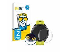 BROTECT - Screenprotector voor Garmin Forerunner 965 / 970 - Folie Beschermfolie transparant volledig dekking - 2 Stuks