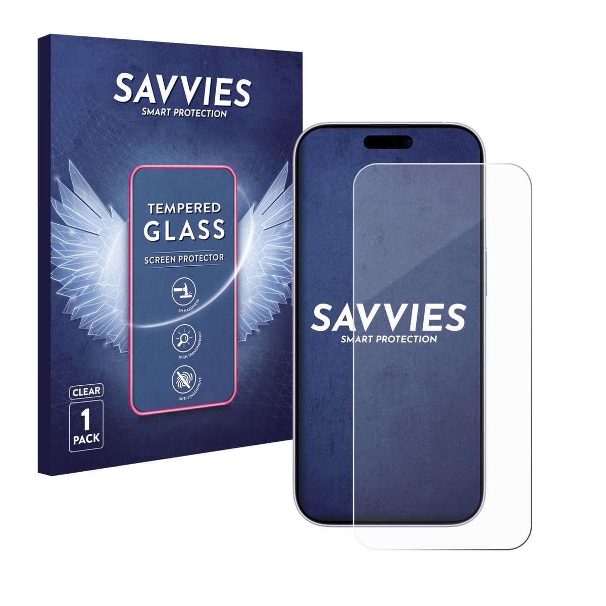 Savvies - Glas Screenprotector voor Apple iPhone 17 - Gehard Beschermglas 9H
