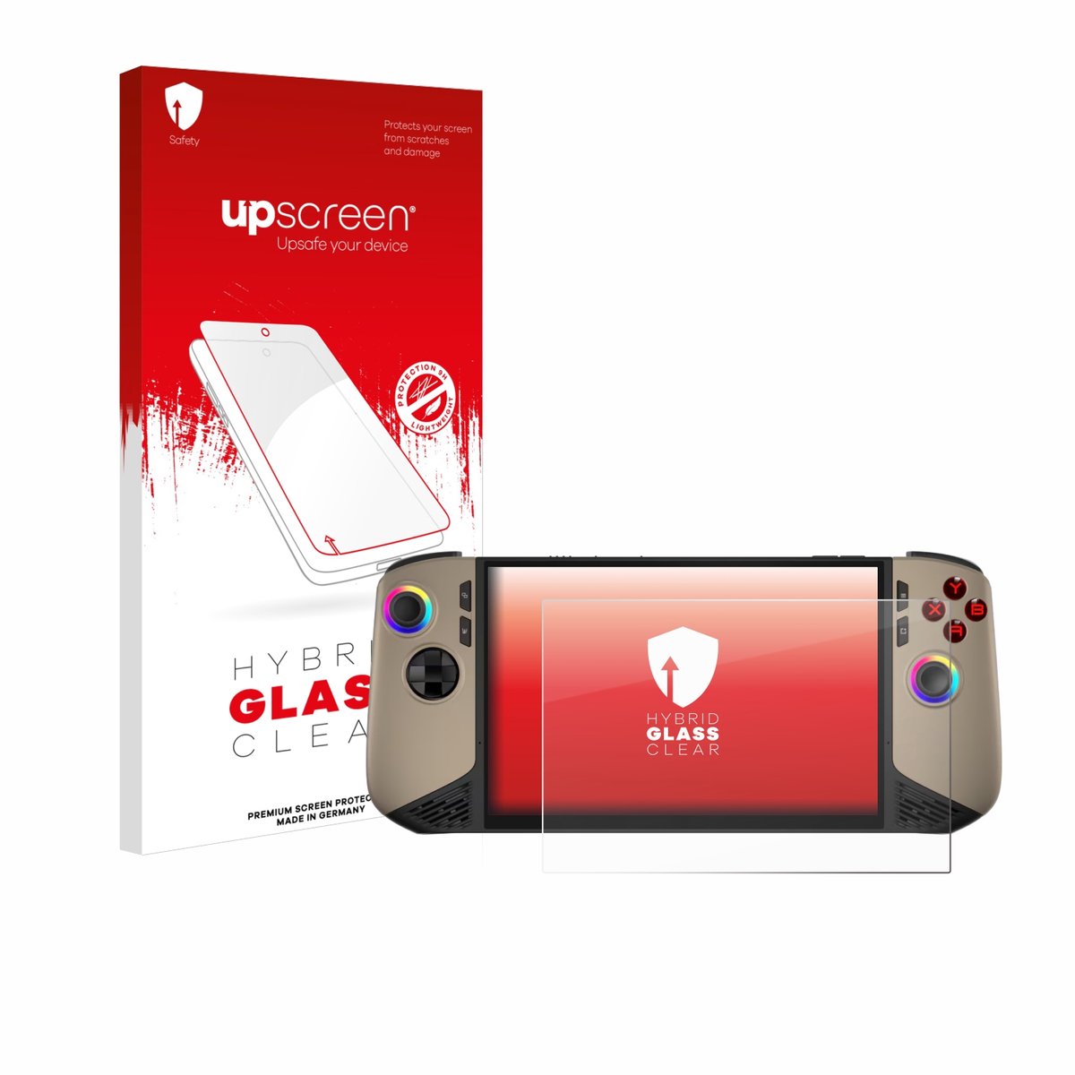 upscreen - Screenprotector voor MSI Claw 8 AI+ - Folie Beschermfolie Beschermglas transparant