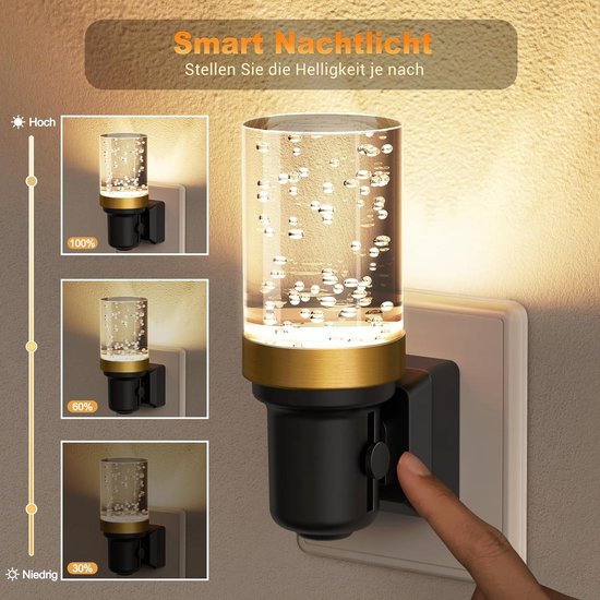 Stekkerlamp Dimbaar voor Binnen - Stopcontactlamp - Stekkerspots - Nachtlamp van Merkloos — afbeelding 4
