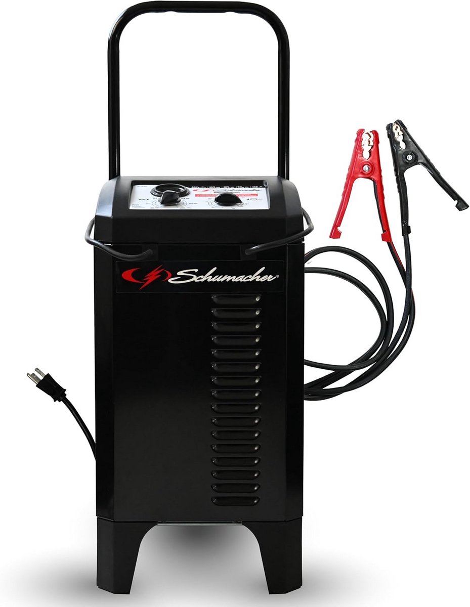 Krachtige Acculader en Startbooster met Wielen - 6V & 12V voor Auto, SUV, Vrachtwagen en Boot