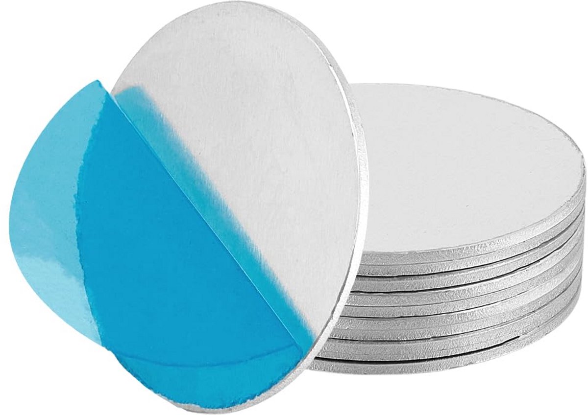 Aluminium Schijven Rond 5 cm 1,5 mm Dik - Stempelbaar Metaal voor Sieraden Maken en DIY Ambachten