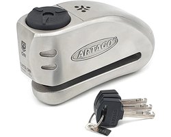 Artago 32 Alarmschijfslot Zilver