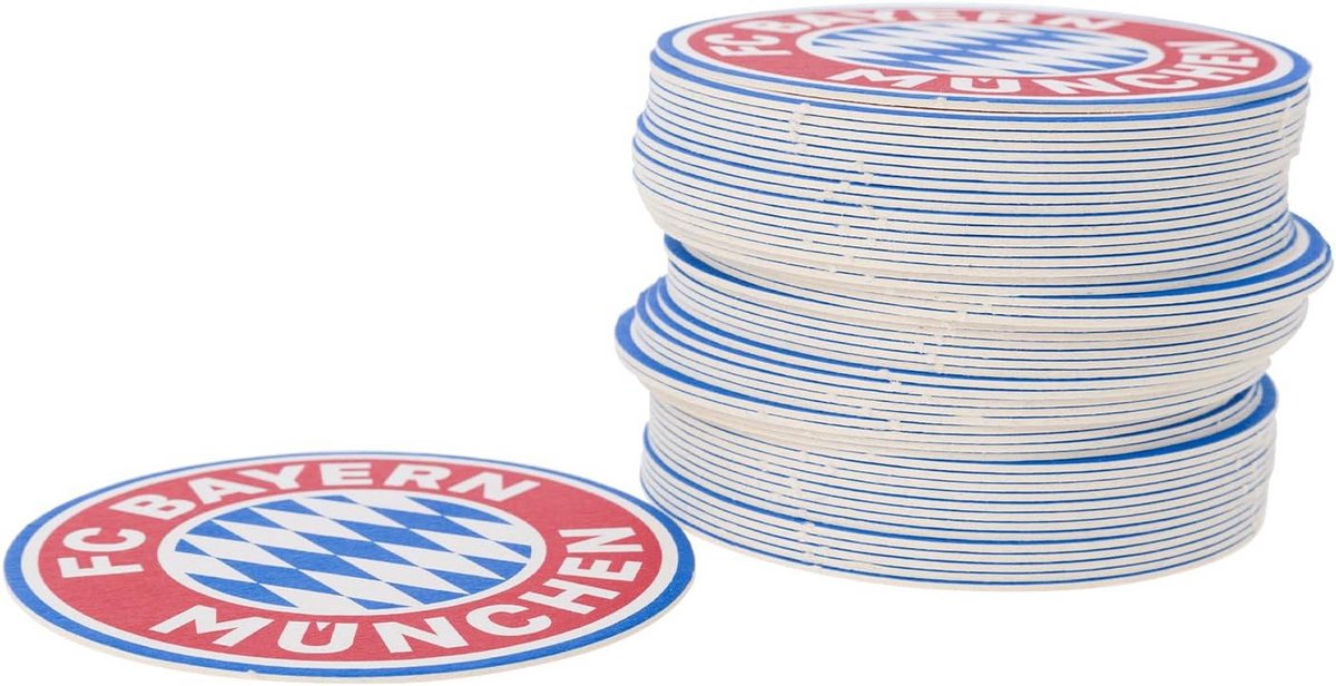 50 Stuks Bierdeksels in Voetbalclub Thema Rood Wit Blauw
