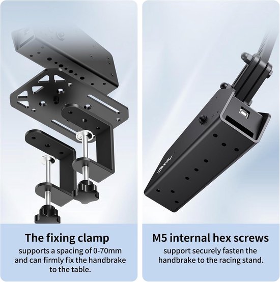 Professionele USB Handrem voor Sim Racing PC - Instelbare Kracht en Slag — afbeelding 4