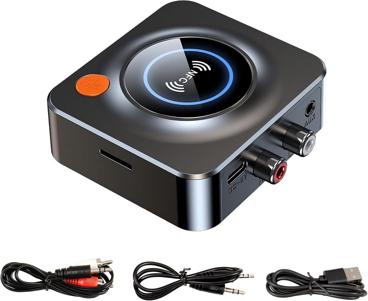 Bluetooth 5.3 Audio Ontvanger met NFC, AUX, RCA en TF Kaartlezer