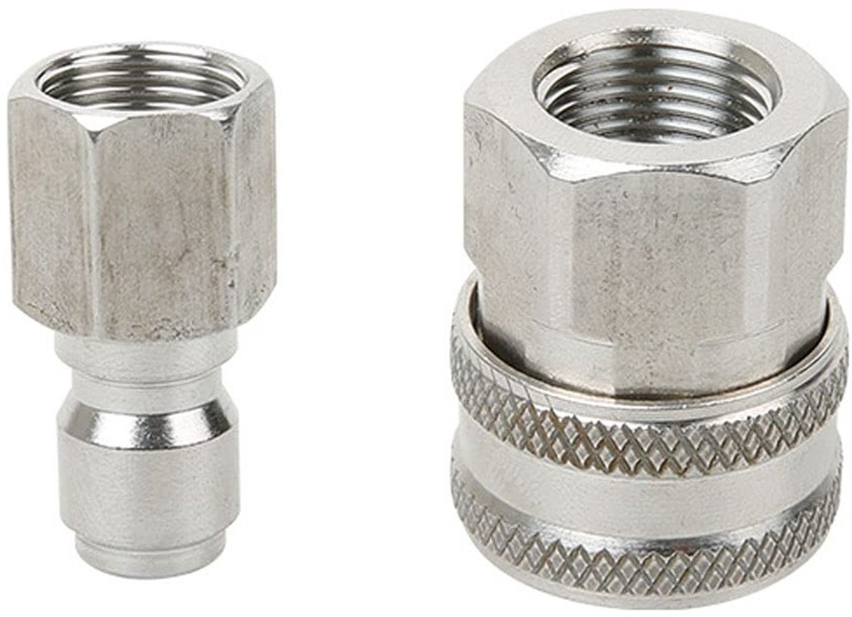 Pressure Washer Adapter Set 3/8 Inch Quick Disconnect Kit - Geschikt voor 5000 PSI, Duurzaam en Chemisch Bestendig