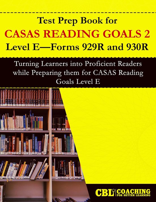 Test Prep Book for CASAS Reading Goals 2 Level E-Forms 929R  ... - cover