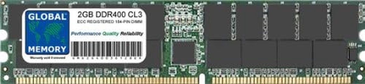 2GB DDR 400MHz PC3200 ECC Geregistreerd RAM Geheugen voor Servers