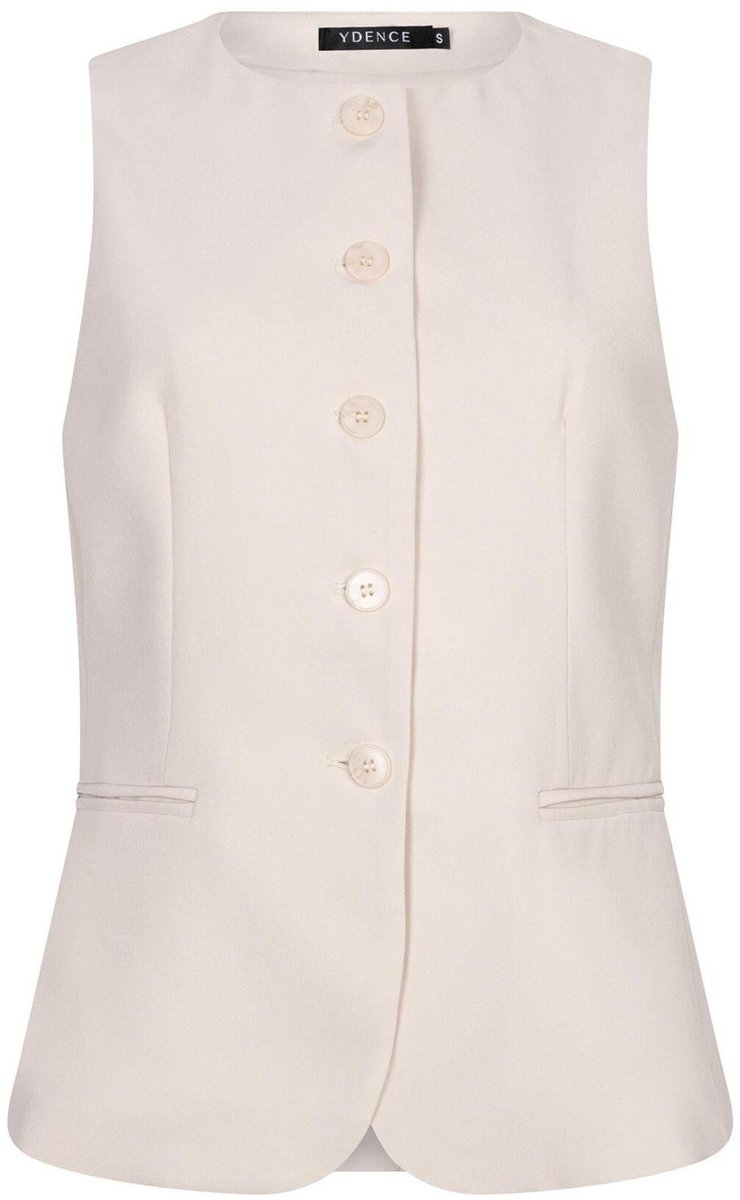 Ydence Gilet Gilet Fabienne Ss2609 002 Off White Dames Maat - S