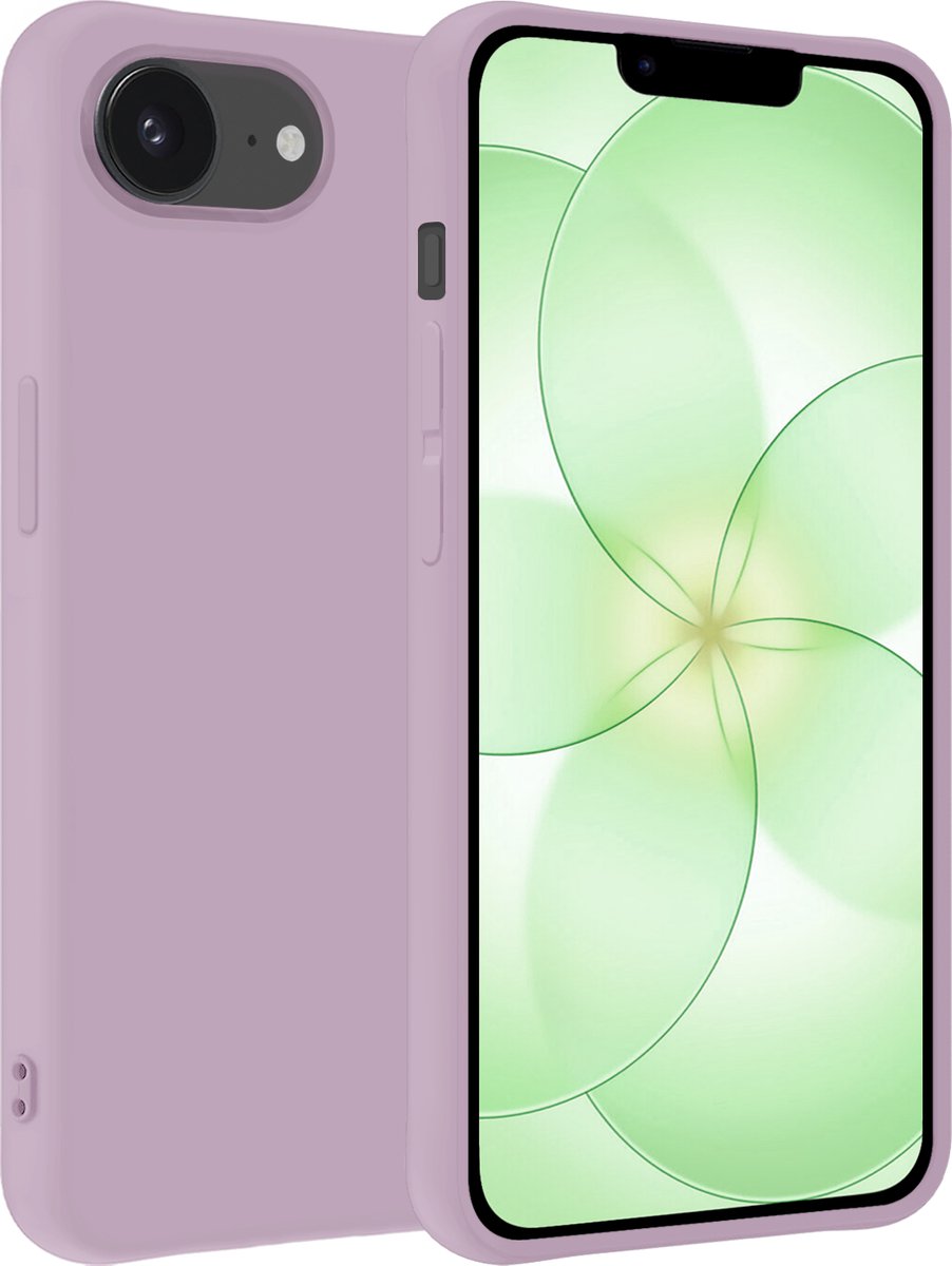 Hoesje Geschikt voor Apple iPhone 17e - Sterk & Shockproof - Hoes Cover - Siliconen Case - Lila