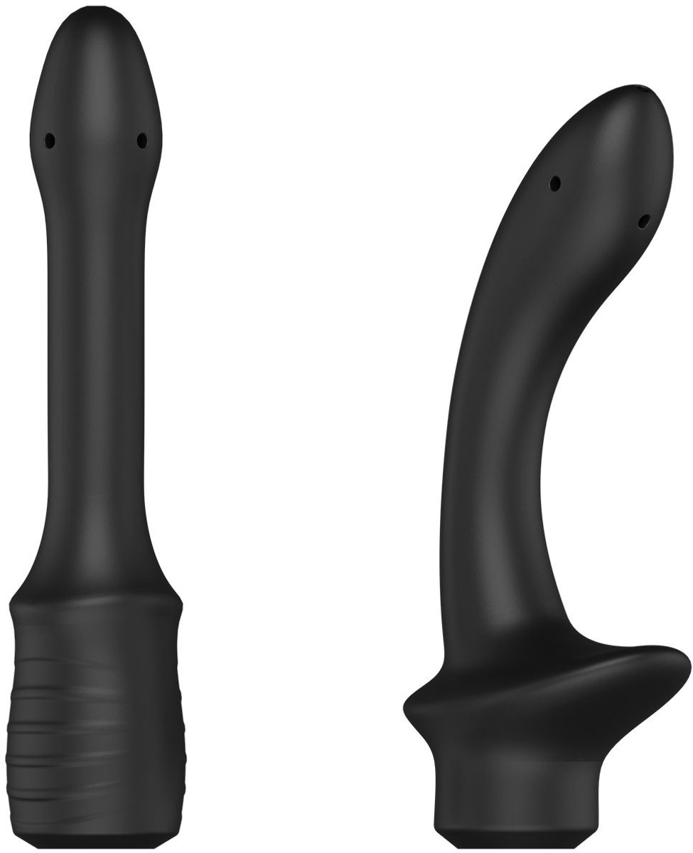Nexus Shower Douche Duo Kit - Beginner - 2 Uiteinden - Recht Uiteinde 11,1 cm - C-Vormig Uiteinde 11,5 cm - Max Diameter 3 cm - Gaatjes Rondom - Knoeivrije Intieme Reiniging - Anaal en Vaginaal - Intieme Douche Set
