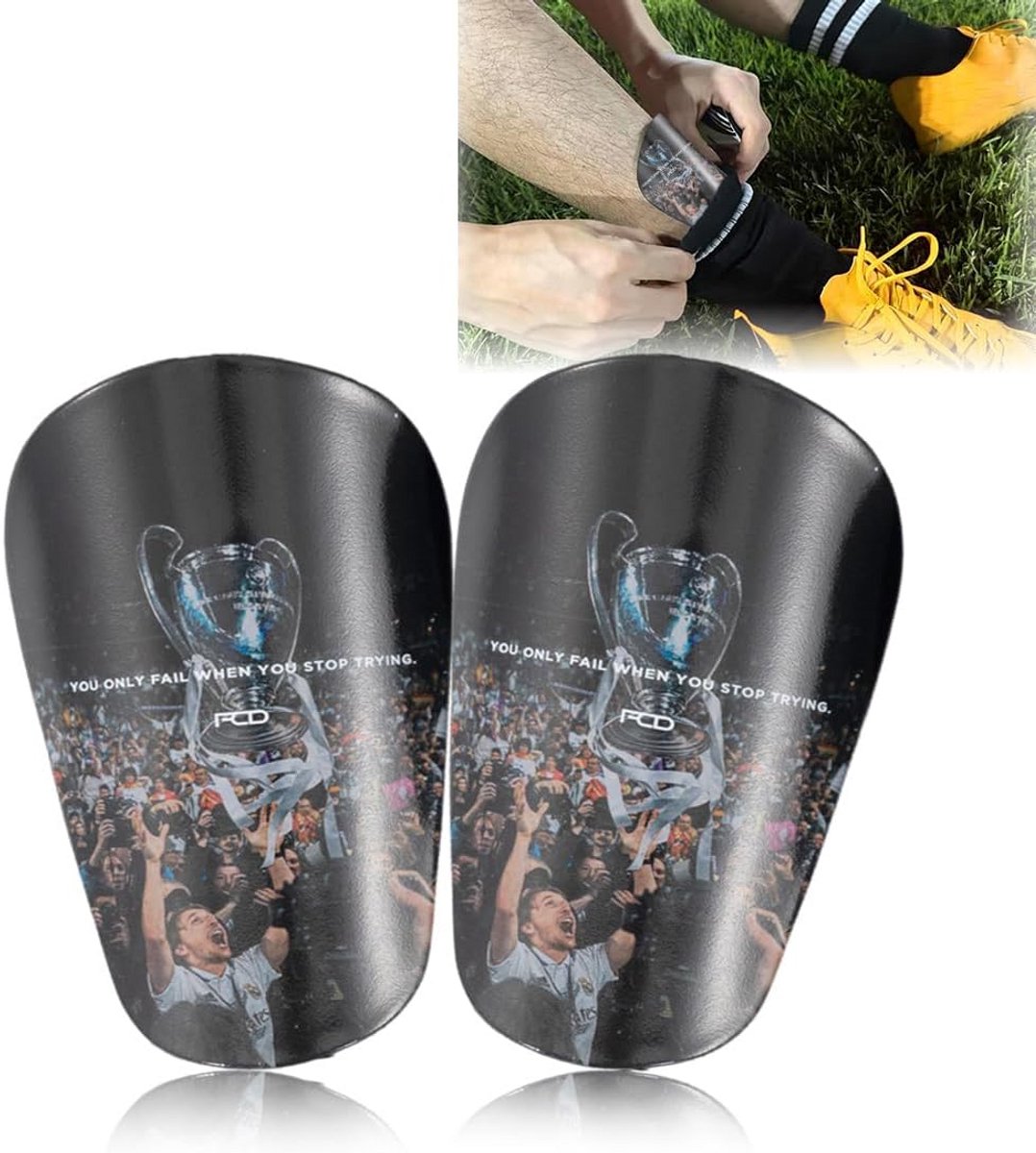 Mini Scheenbeschermers voor Voetbal - 2 Stuks, Compacte Bescherming voor Kinderen en Volwassenen