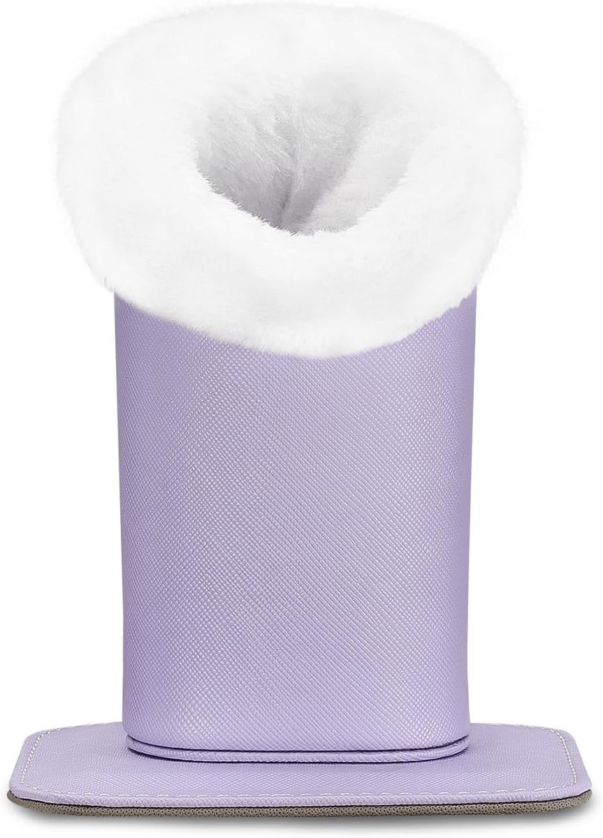 Moderne Velours Brilhouder met Magnetische Bevestiging - Antikras en Stofdicht