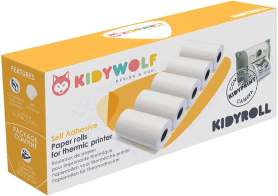 Kidywolf Kidyroll 5 Zelfklevende Rollen Voor Kidyprint