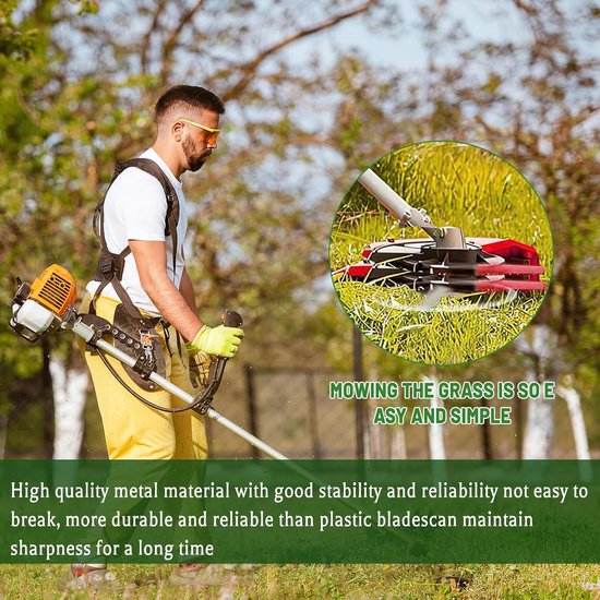 Metalen Reservemesjes voor Grastrimmer en Grasmaaier - Set van 10 Stuks — afbeelding 4