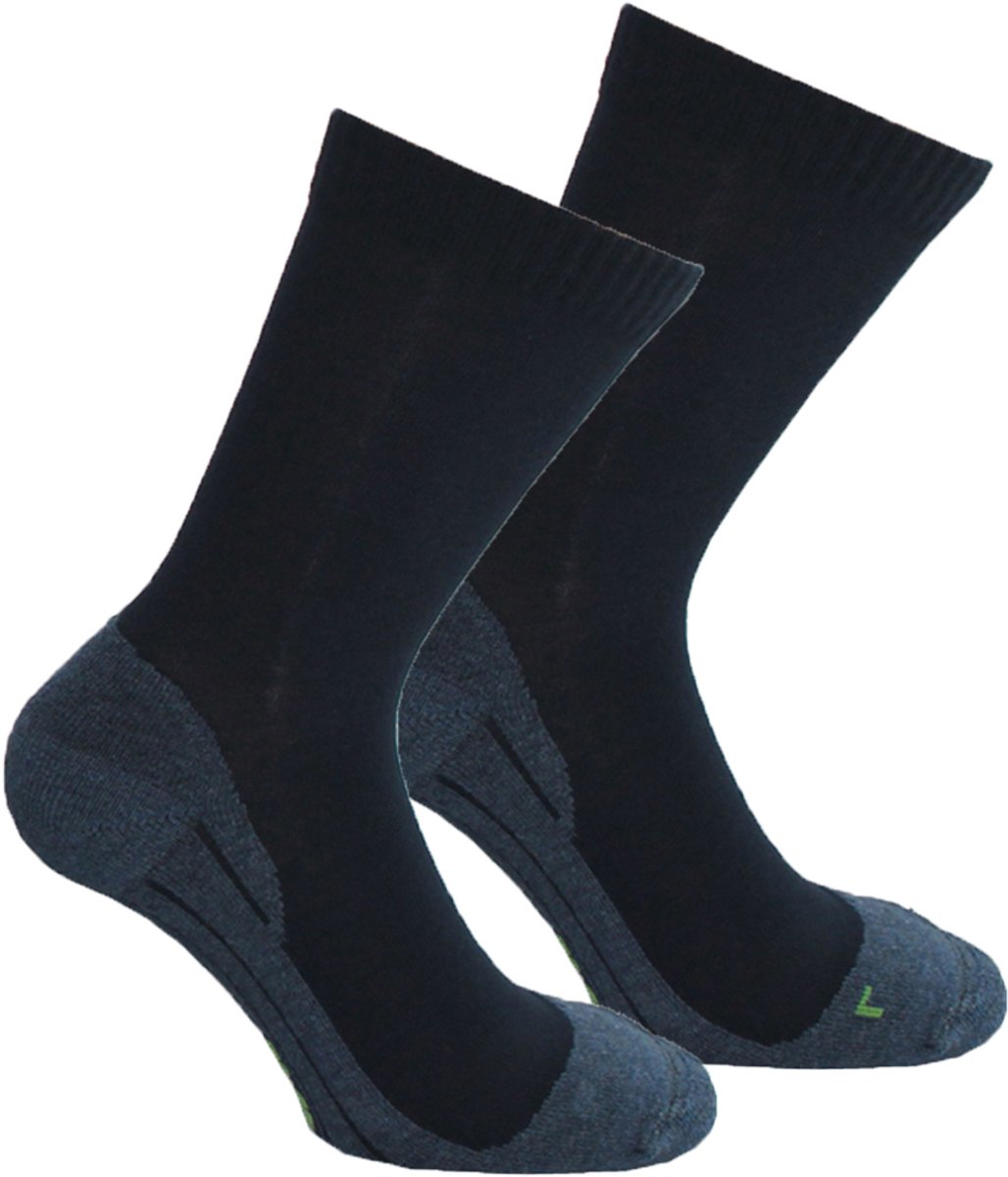 Boru Bamboo Wandelsokken 3-pack Marine 35-38 Bamboe Walking Experience XP Unisex 2342 Blauw