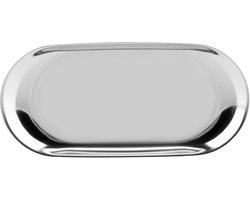 Scandinavische RVS Opbergbox Voor Sieraden En Cosmetica - Kleindeelige Organisatielade In Zilver - Compact Design Voor Op Bureau - Duurzaam Roestvrij Staal - Maat S