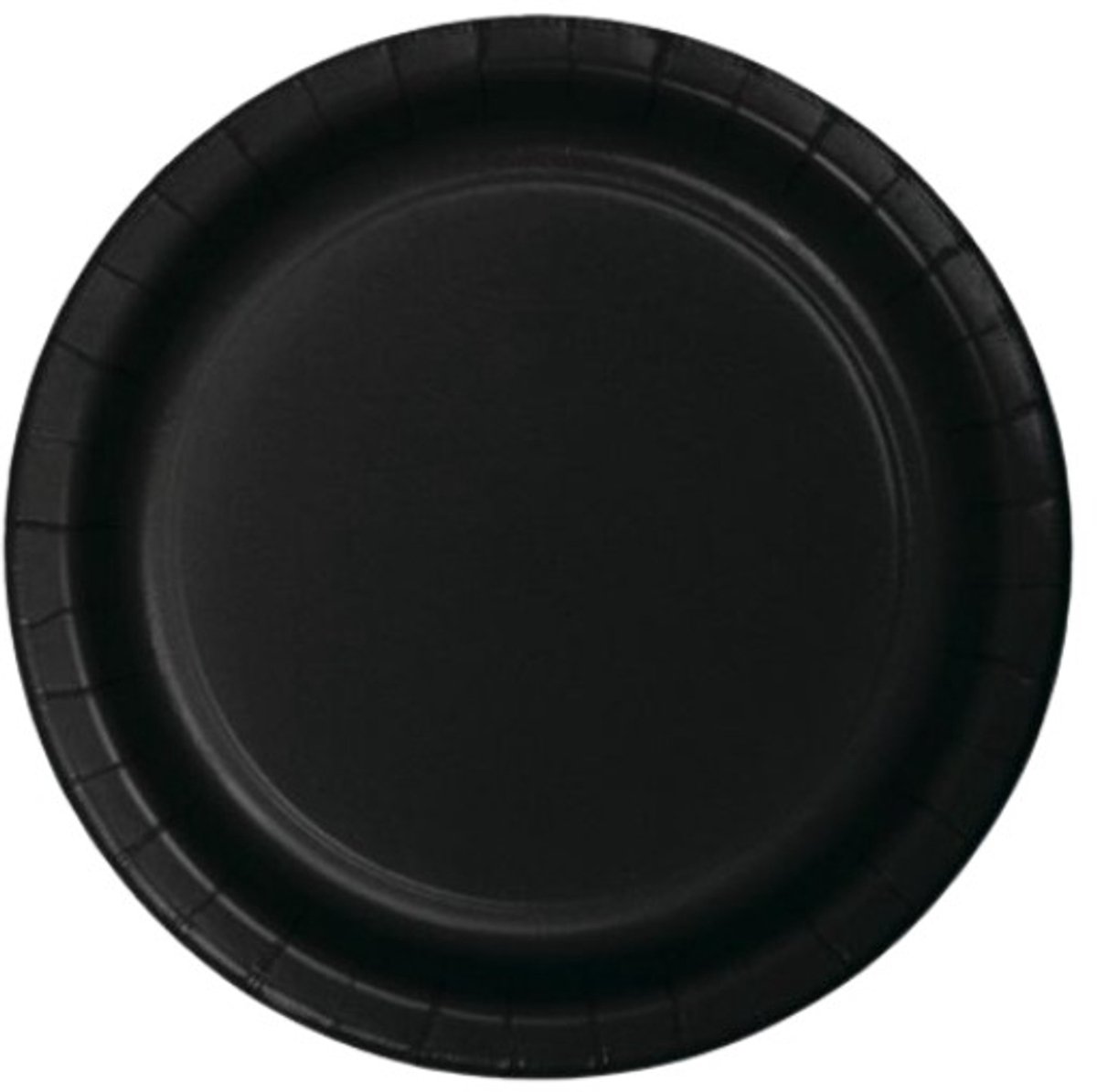 Kartonnen Bordjes zwart 23 cm 40 stuks - Wegwerp borden - Feest/verjaardag/BBQ borden