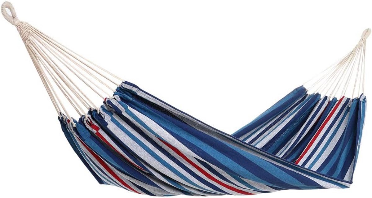 Hangmat 2 Persoons 300 kg Belastbaar 320x150 cm Ademend en Waterafstotend voor Camping en Tuin