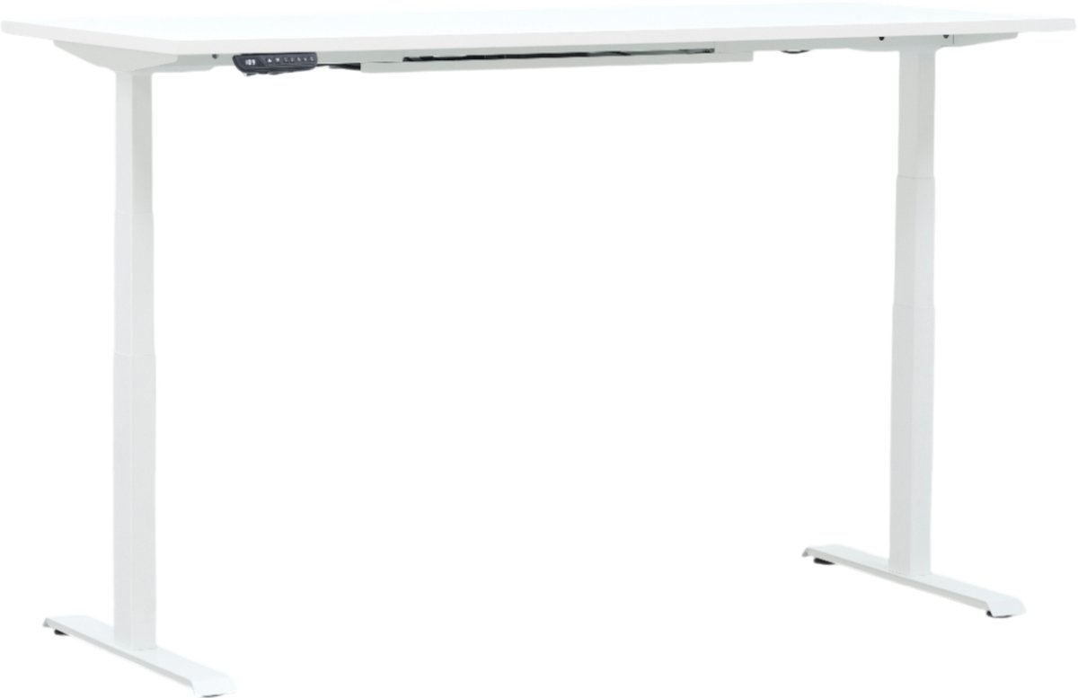 Povag Zit Sta Bureau Elektrisch Verstelbaar - Geheugenfunctie - 180x80 cm - Wit