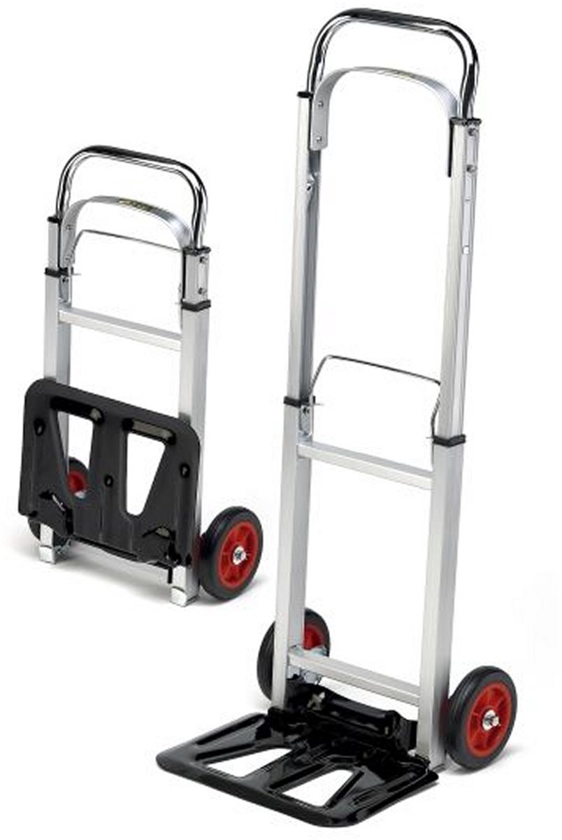 TRUTZHOLM - Aluminium Steekwagen - 90 kg Draagvermogen - Opvouwbaar - Lichtgewicht 5 kg - Telescopisch - Transportwagen - Aluminium