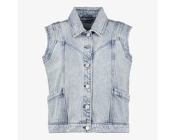 Twoday dames spijker gilet lichtblauw - Maat L