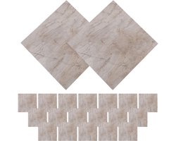 20 Stuks Zelfklevende Vloertegels Marmerlook 30x30 cm - Slijtvast PVC Waterdicht voor Badkamer, Keuken & Woonkamer | Luxe Marmerdesign met Sterke Zelfklevende Laag（7085）